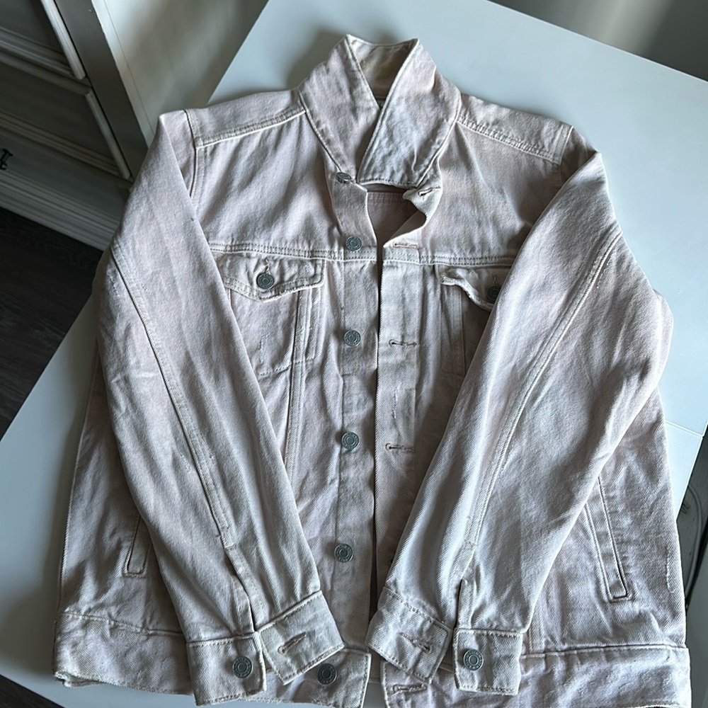 Women’s &DEMIN Soft Pink Jean Jacket